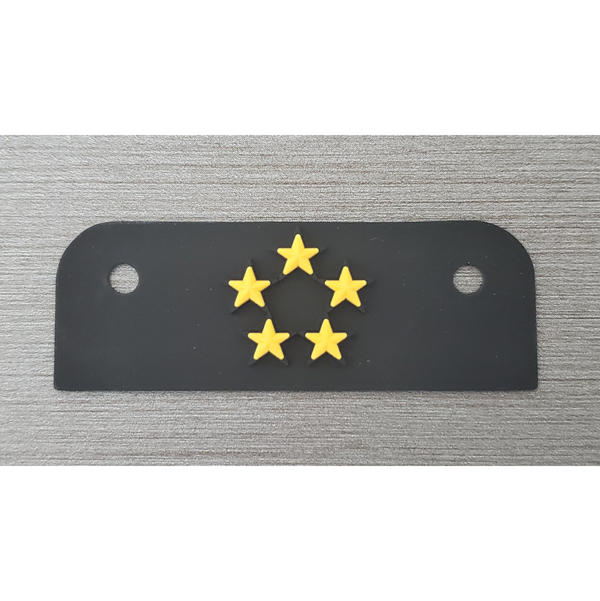 Schutt 5-Star Front Black on Tan - Image 2